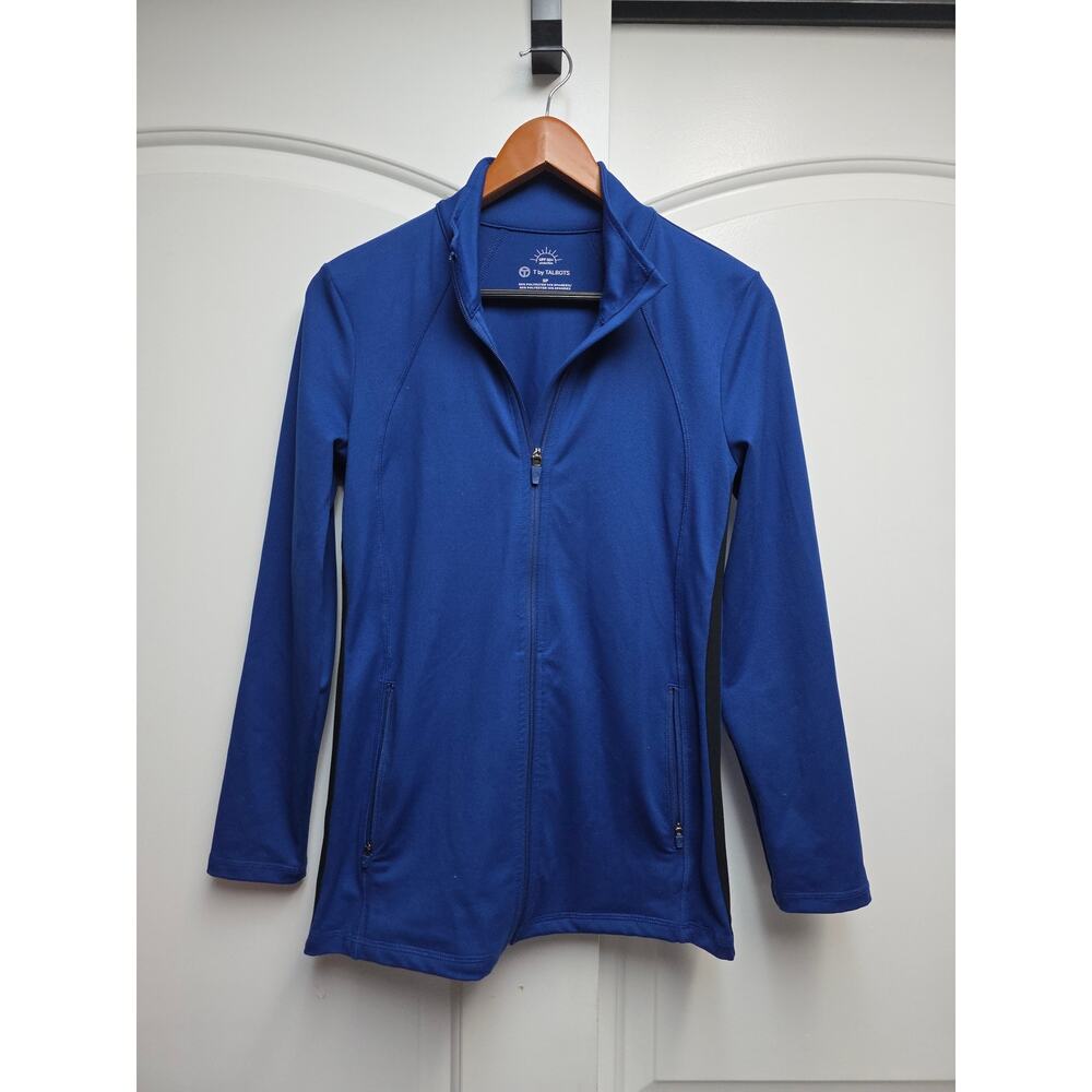 T by Talbots On The Move blue Jacket Size Small
